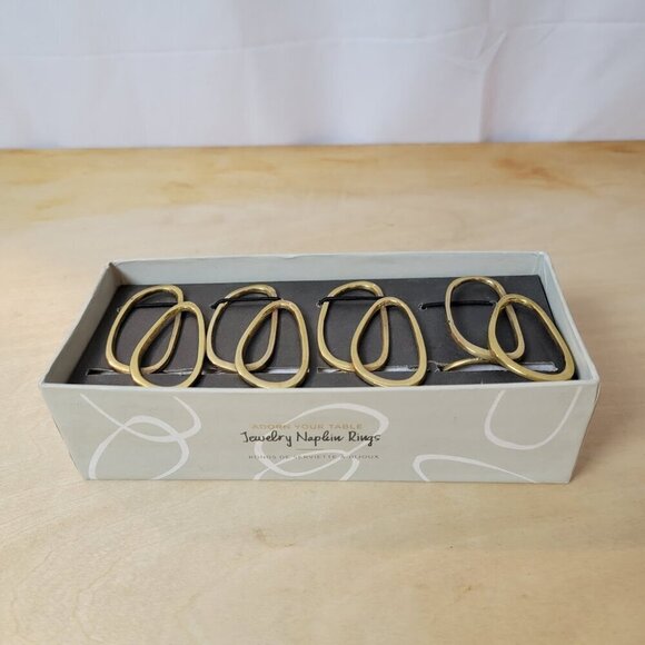 West Elm Jewelry Napkin Rings - Mid Century Style - Picture 2 of 7